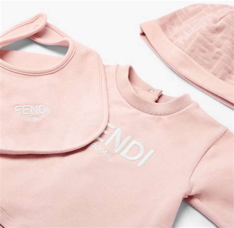 tutina fendi neonato rosa|fendi baby.